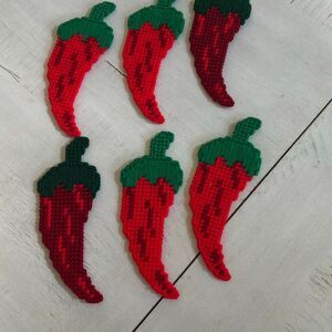 6 Handmade Chili Peppers